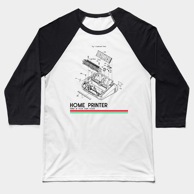 Design of Printer Baseball T-Shirt by ForEngineer